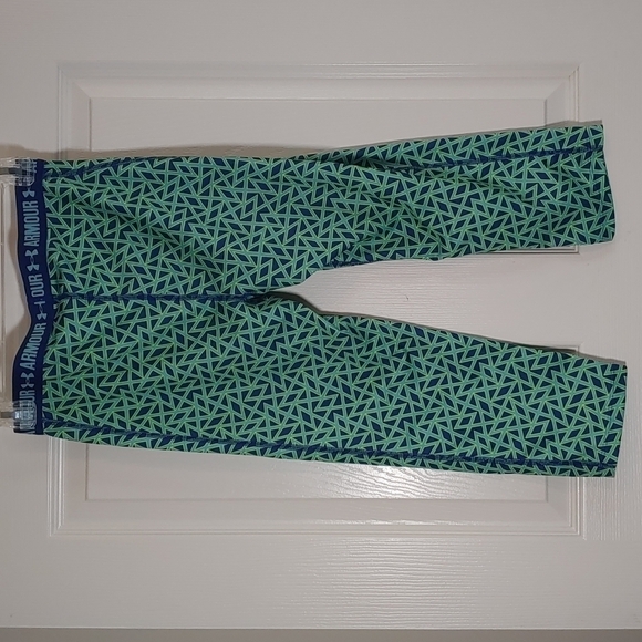 Under Armour turquoise and blue cropped leggings size s - Picture 4 of 7